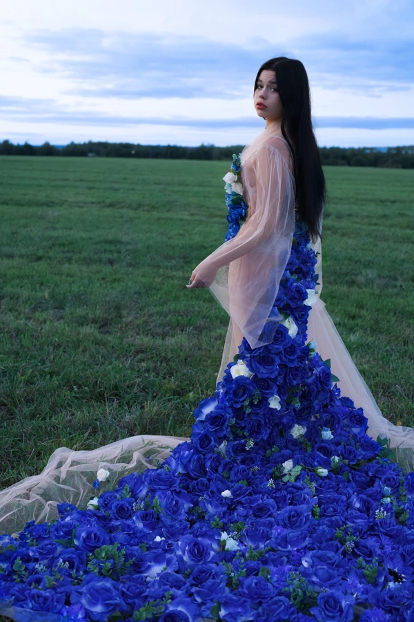 Blue Roses Dress 2